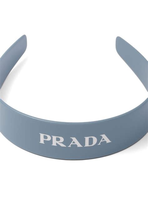 prada hair bun|farfetch Prada headband.